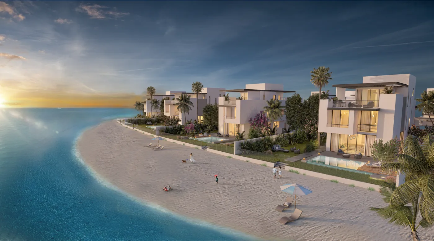 Заселённые виллы на берегу Sun Island