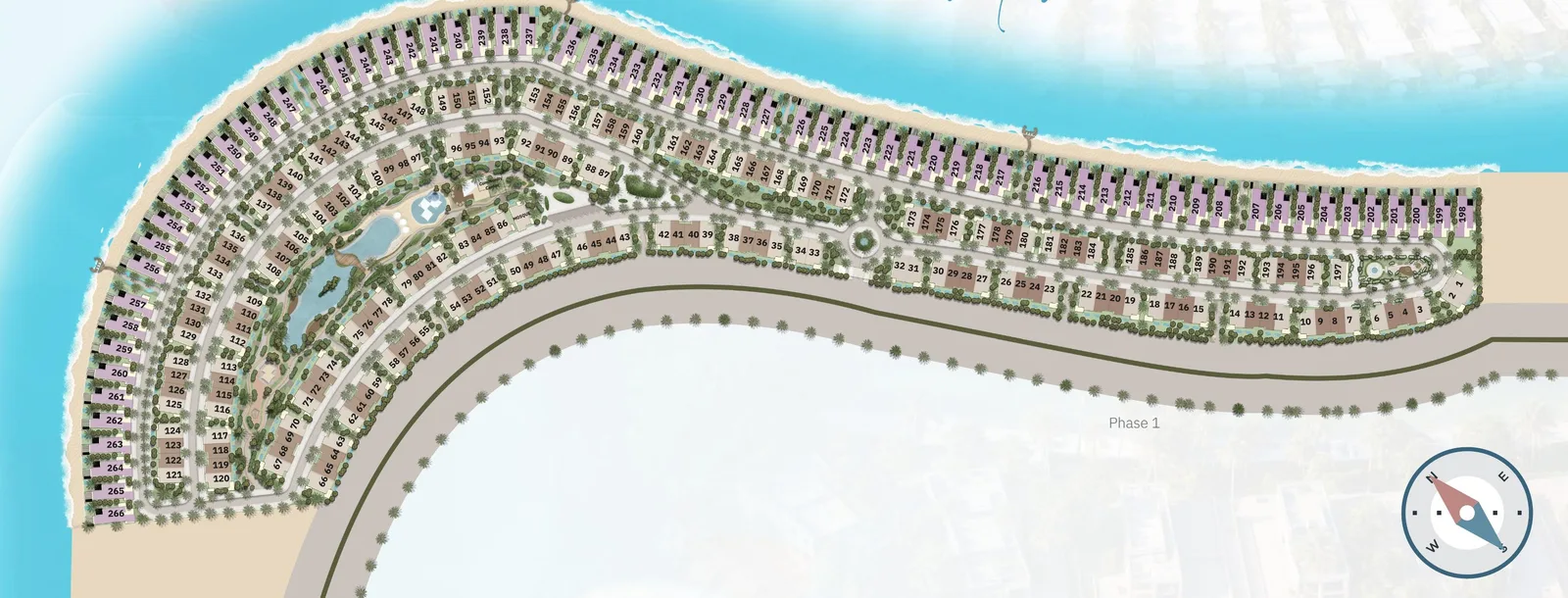 План острова из документов застройщика — The View Island