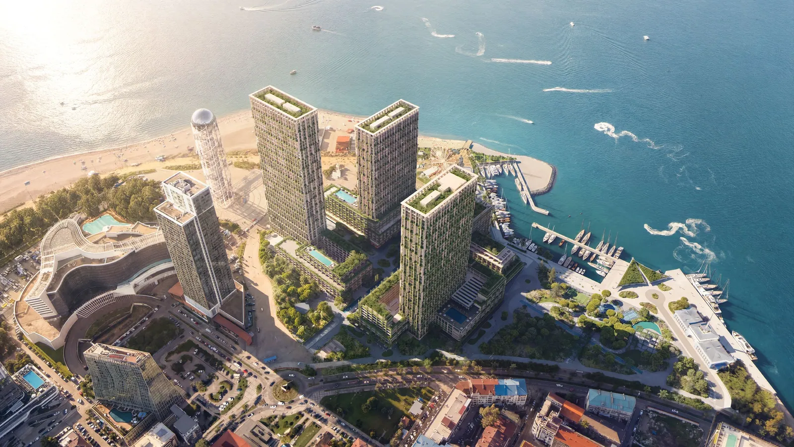 Silk Towers by Kengo Kuma, Батуми