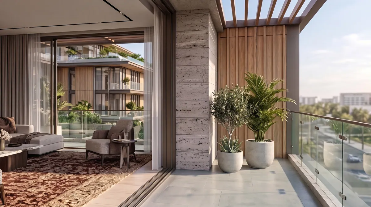 Балкон квартиры в Padel Living Residences, Джидда