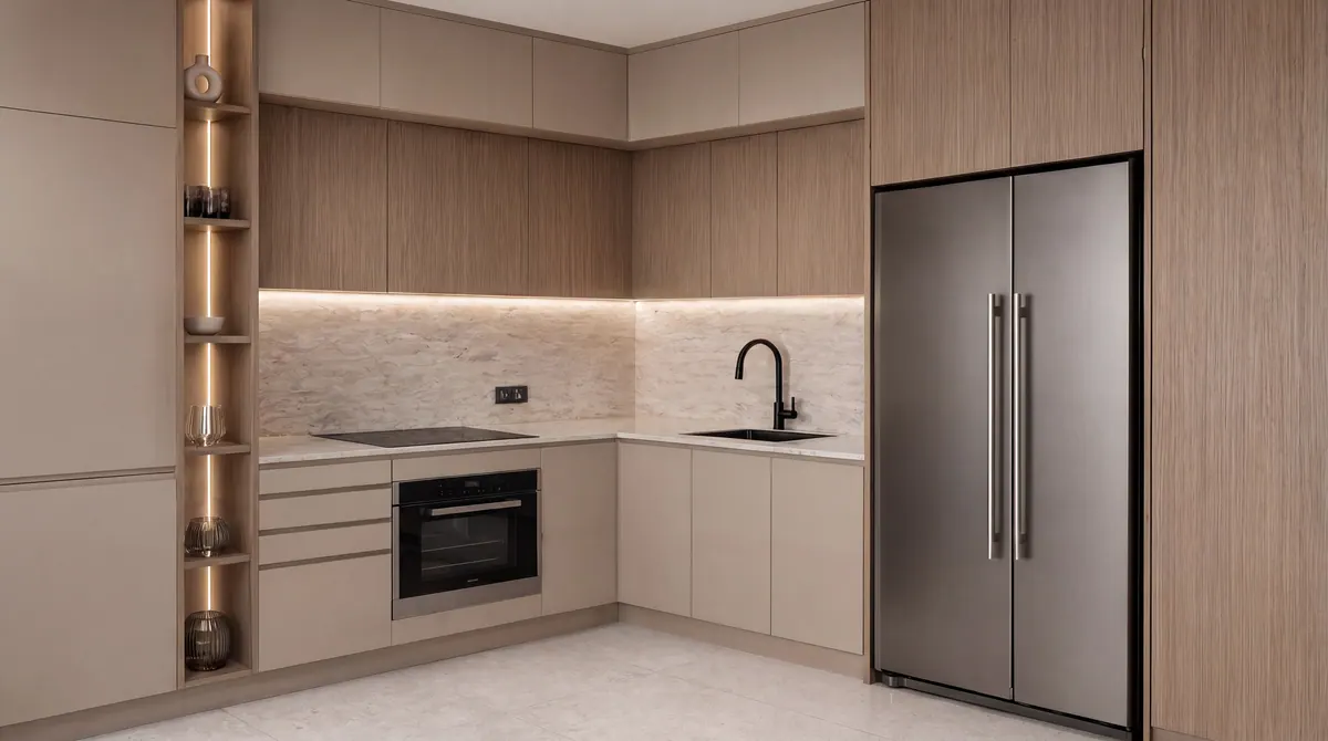 Кухня с техникой в Padel Living Residences