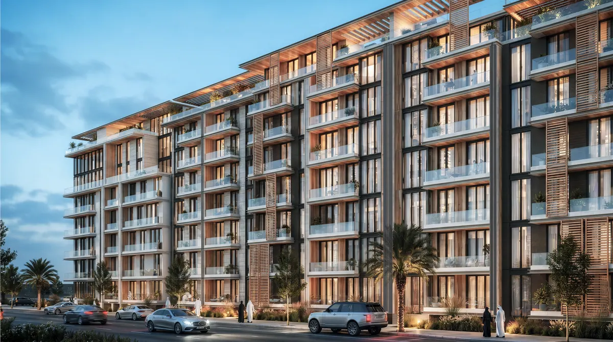 Вид с улицы на Padel Living Residences на King Abdulaziz Road, Джидда